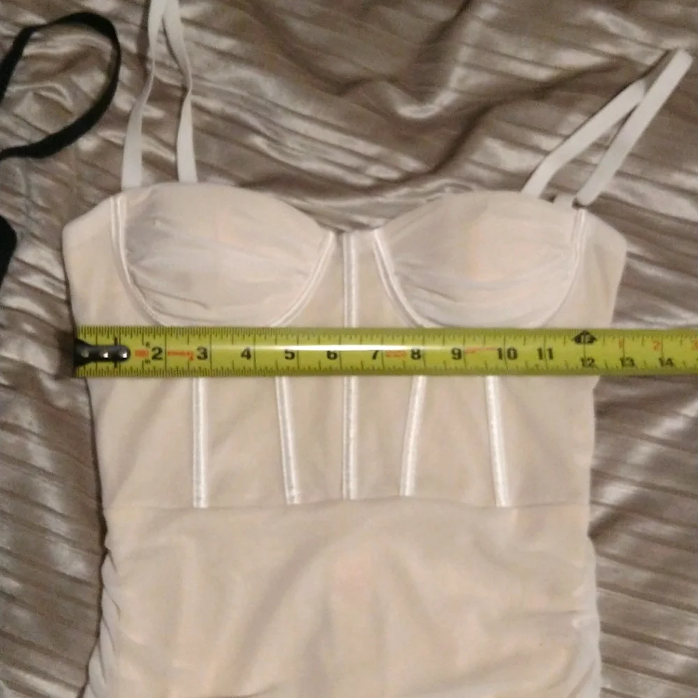 ✨Cream Sexy Corset Style Cocktail Dress - Picture 6 of 7